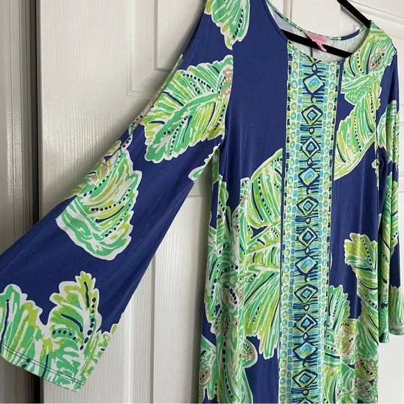 Lilly Pulitzer Ophelia Dress Blue Green - Picture 4 of 7
